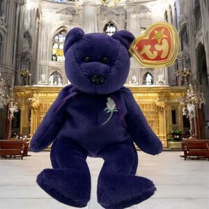 Vintage Princess Diana beanie baby 1997 Mint- English Rose